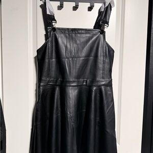 Killstar Black Neve Pinafore Dress